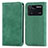 Funda de Cuero Cartera con Soporte Carcasa S04D para Xiaomi Poco M4 Pro 4G Verde