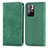 Funda de Cuero Cartera con Soporte Carcasa S04D para Xiaomi Poco M4 Pro 5G Verde