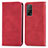 Funda de Cuero Cartera con Soporte Carcasa S04D para Xiaomi Redmi K30S 5G Rojo