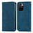 Funda de Cuero Cartera con Soporte Carcasa S04D para Xiaomi Redmi Note 11 4G (2021) Azul