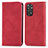 Funda de Cuero Cartera con Soporte Carcasa S04D para Xiaomi Redmi Note 11 4G (2022) Rojo