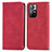 Funda de Cuero Cartera con Soporte Carcasa S04D para Xiaomi Redmi Note 11 5G Rojo