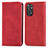 Funda de Cuero Cartera con Soporte Carcasa S04D para Xiaomi Redmi Note 11 Pro 4G Rojo