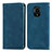 Funda de Cuero Cartera con Soporte Carcasa S04D para Xiaomi Redmi Note 9 Pro Azul