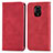 Funda de Cuero Cartera con Soporte Carcasa S04D para Xiaomi Redmi Note 9 Pro Max Rojo