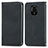 Funda de Cuero Cartera con Soporte Carcasa S04D para Xiaomi Redmi Note 9S Negro