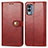 Funda de Cuero Cartera con Soporte Carcasa S05D para Nokia X30 5G Rojo