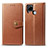 Funda de Cuero Cartera con Soporte Carcasa S05D para Realme 7i RMX2193 Marron