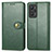 Funda de Cuero Cartera con Soporte Carcasa S05D para Realme GT Neo 3T 5G Verde