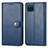 Funda de Cuero Cartera con Soporte Carcasa S05D para Samsung Galaxy M12 Azul
