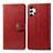 Funda de Cuero Cartera con Soporte Carcasa S05D para Samsung Galaxy M32 5G Rojo