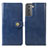 Funda de Cuero Cartera con Soporte Carcasa S05D para Samsung Galaxy S21 Plus 5G Azul