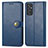 Funda de Cuero Cartera con Soporte Carcasa S05D para Samsung Galaxy S23 FE 5G Azul