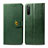 Funda de Cuero Cartera con Soporte Carcasa S05D para Sony Xperia 10 III SO-52B Verde