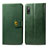 Funda de Cuero Cartera con Soporte Carcasa S05D para Sony Xperia Ace II SO-41B Verde