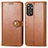 Funda de Cuero Cartera con Soporte Carcasa S05D para Xiaomi Redmi Note 11 4G (2022) Marron