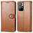 Funda de Cuero Cartera con Soporte Carcasa S05D para Xiaomi Redmi Note 11 5G Marron