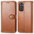 Funda de Cuero Cartera con Soporte Carcasa S05D para Xiaomi Redmi Note 11 Pro 4G Marron