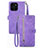 Funda de Cuero Cartera con Soporte Carcasa S06D para Huawei Honor X8b Morado