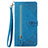 Funda de Cuero Cartera con Soporte Carcasa S06D para OnePlus Nord N30 5G Azul