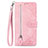 Funda de Cuero Cartera con Soporte Carcasa S06D para Vivo iQOO Z6 Lite 5G Rosa