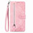 Funda de Cuero Cartera con Soporte Carcasa S06D para Vivo iQOO Z6x Rosa