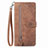 Funda de Cuero Cartera con Soporte Carcasa S06D para Vivo T2x 5G Marron