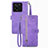 Funda de Cuero Cartera con Soporte Carcasa S06D para Xiaomi Mi 13T 5G Morado