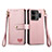 Funda de Cuero Cartera con Soporte Carcasa S07D para Realme GT3 5G Rosa