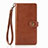 Funda de Cuero Cartera con Soporte Carcasa S07D para Xiaomi Poco X3 NFC Marron