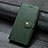 Funda de Cuero Cartera con Soporte Carcasa S07D para Xiaomi Redmi 10X 5G Verde