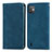 Funda de Cuero Cartera con Soporte Carcasa S08D para Wiko Y82 Azul