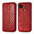 Funda de Cuero Cartera con Soporte Carcasa S09D para Xiaomi POCO C3 Rojo