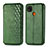 Funda de Cuero Cartera con Soporte Carcasa S09D para Xiaomi Redmi 10A 4G Verde