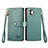 Funda de Cuero Cartera con Soporte Carcasa S15D para Nothing Phone 2 Verde