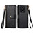 Funda de Cuero Cartera con Soporte Carcasa S15D para Xiaomi Redmi K60 Ultra 5G Negro