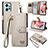 Funda de Cuero Cartera con Soporte Carcasa S15D para Xiaomi Redmi Note 12 4G Gris