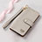 Funda de Cuero Cartera con Soporte Carcasa S16D para Nothing Phone 2 Gris