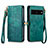 Funda de Cuero Cartera con Soporte Carcasa S17D para Google Pixel 7 Pro 5G Verde