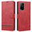 Funda de Cuero Cartera con Soporte Carcasa SY1 para Oppo Reno5 Z 5G Rojo