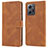 Funda de Cuero Cartera con Soporte Carcasa SY1 para Xiaomi Redmi Note 12 4G Marron