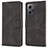 Funda de Cuero Cartera con Soporte Carcasa SY1 para Xiaomi Redmi Note 12 4G Negro