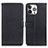 Funda de Cuero Cartera con Soporte Carcasa T01 para Apple iPhone 15 Pro Negro