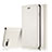 Funda de Cuero Cartera con Soporte Carcasa T01 para Apple iPhone 7 Plus Blanco