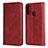 Funda de Cuero Cartera con Soporte Carcasa T01 para Huawei Nova Lite 3 Plus Rojo