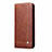 Funda de Cuero Cartera con Soporte Carcasa T01 para Oppo Find X2 Marron