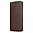 Funda de Cuero Cartera con Soporte Carcasa T01 para Oppo Find X2 Pro Marron