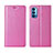 Funda de Cuero Cartera con Soporte Carcasa T01 para Oppo Reno4 5G Rosa