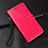 Funda de Cuero Cartera con Soporte Carcasa T01 para Samsung Galaxy A90 5G Rosa Roja