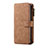 Funda de Cuero Cartera con Soporte Carcasa T01 para Samsung Galaxy Note 10 Plus Marron